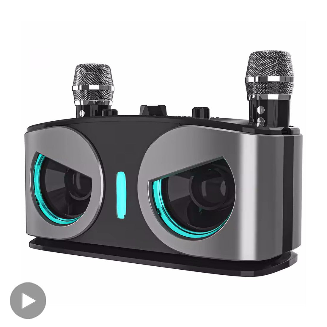 Karaokê Portátil Sem Fio Bluetooth Alto-Falante Com Microfone Máquina Subwoofer Caixa De Som Potente Música Bocina Áudio