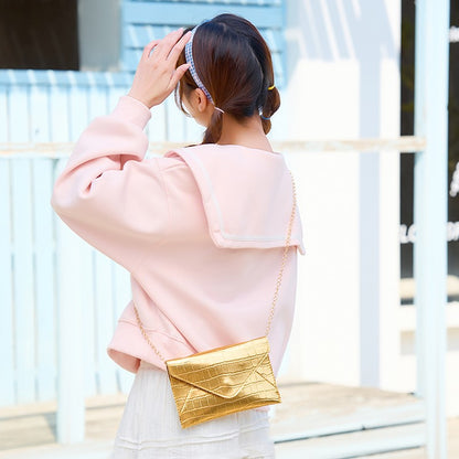 Gold Silver Evening Bag Women Elegant Fashion Banquet Clutch Chain Shoulder Bags Luxury Purse Female Wedding Party Bags Wallet