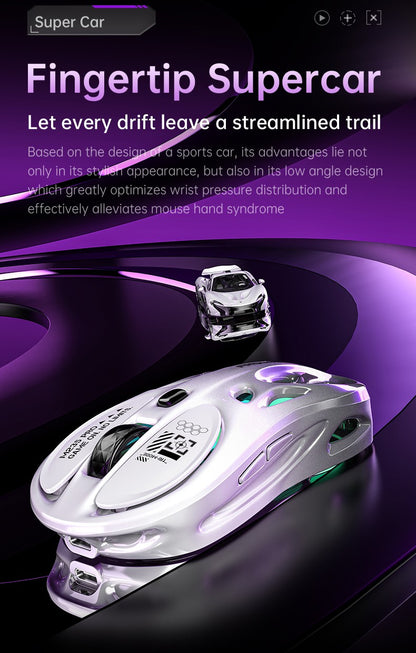M235 Pro Lightweight Wireless Laptop Mouse BT/2.4G/Wired RGB 1000Hz Polling Rate Programmable Designed for Comfortable Office