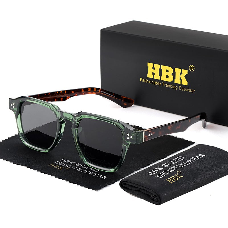 Óculos de Sol Punk HBK Fashion para homens Óculos de Sol Quadrados Clássicos Esportes ao Ar Livre Festa Férias Viagem Condução Pesca Óculos