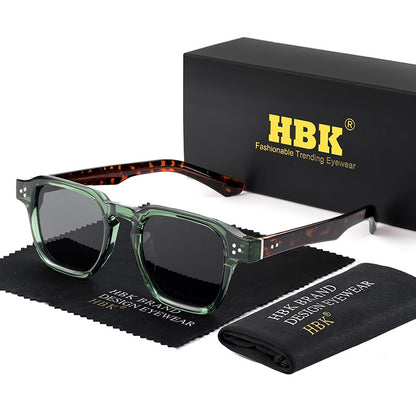 Óculos de Sol Punk HBK Fashion para homens Óculos de Sol Quadrados Clássicos Esportes ao Ar Livre Festa Férias Viagem Condução Pesca Óculos
