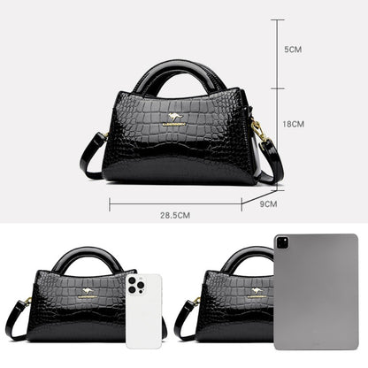 KAIDIFEINIROO Kangaroo Brand Alligator Pu Leather Shoulder Crossbody Bag Clutch Hand Bags for Mother Small Women Handbags New