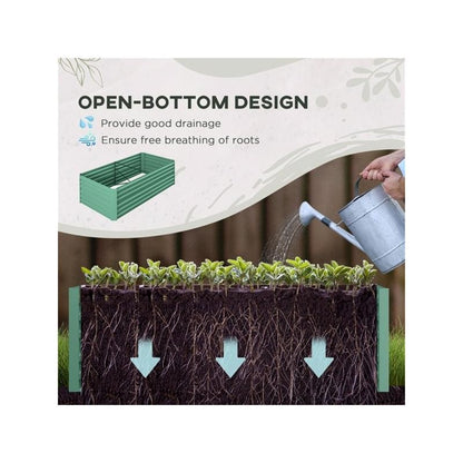 Canteiro de Jardim - Canteiro Elevado para Jardinagem Externa, Ideal para Legumes e Flores, Fácil de Montar, Durável &