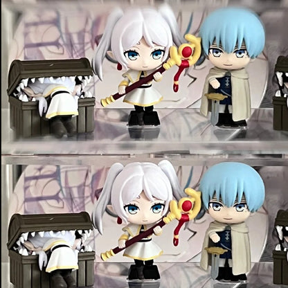4-8 peças Frieren: Beyond Journey's End Anime Figura Bonecos de Ação Frieren Noodle Stopper Figura Coleção Modelo Brinquedos