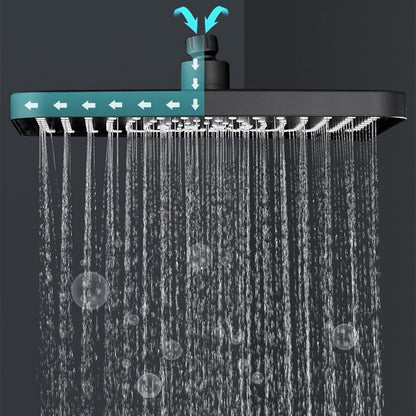 New 30cm Large Size High Pressure Overhead Rain Shower Head Large Flow Booster Rain Shower Head 360° Rotation Water Saving