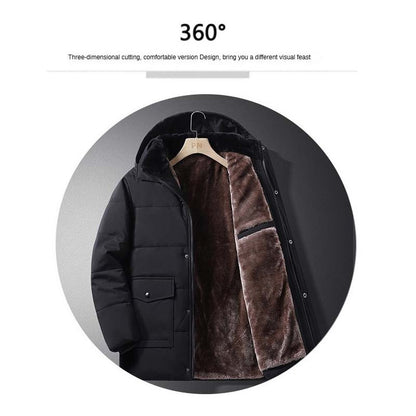 Conjunto Masculino de Pesca Corta-Vento e Quente para Uso Externo, Conjunto de Lã para Montanhismo, Jaqueta de Lã Grossa de Pelúcia para Inverno, Jaqueta Masculina com Capuz