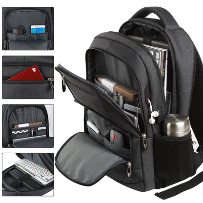 Mochila Masculina de Viagem Bolsa Fotográfica Lente de Câmera Externa Preta Ergonômica para Laptop de Grande Capacidade Impermeável para Montanhismo