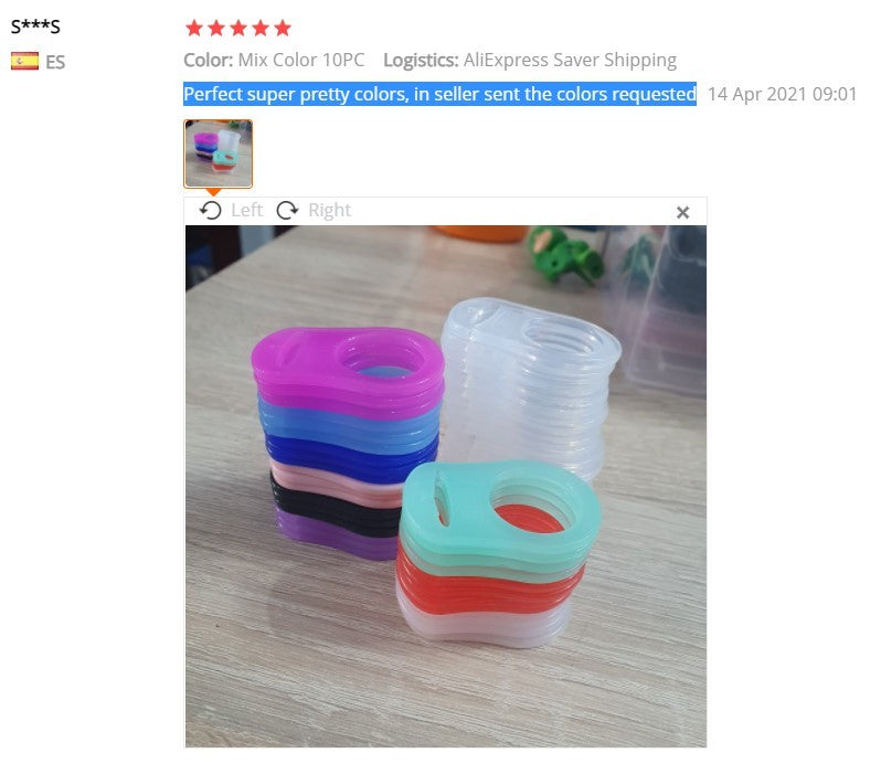 12pcs TYRY.HU Pacifier Adapter of Material Silicone for DIY Pacifier Chains Holder Clip Adapter Soother Teething Ribbon BPA Free