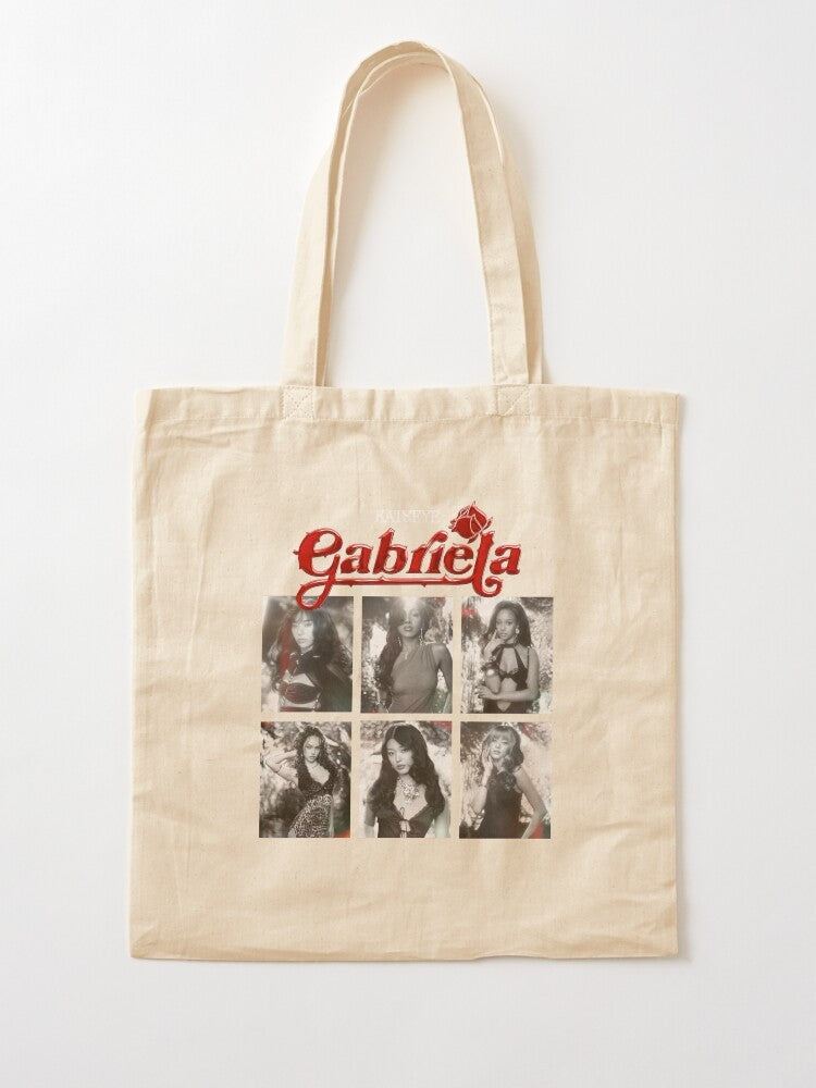 Katseye Tote Bag Korean Kpop Shopping Bag Print Original Design White Unisex Travel Canvas Casual Bag Commuting Portable Handbag