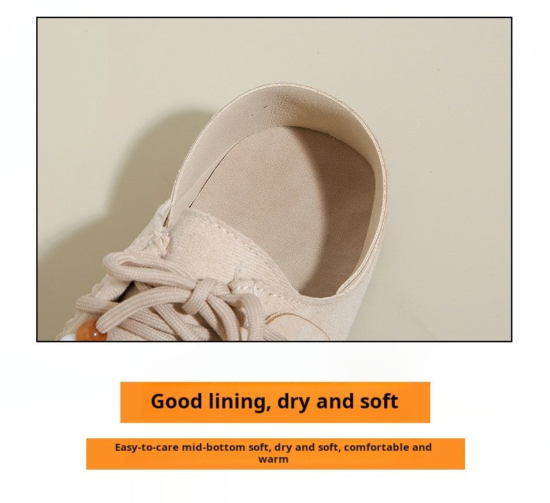 Fashion Brand Shoes Woman 2025 Autumn New Vintage Suede Loafers Pumps Women's Casual Flats Shoes British Style Flat Single Shoes