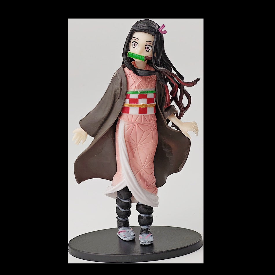 Anime Demon Slayer Kimetsu no Yaiba Figure Kamado Tanjirou Action Figure Agatsuma Zenitsu Nezuko Warrior PVC Model Toys