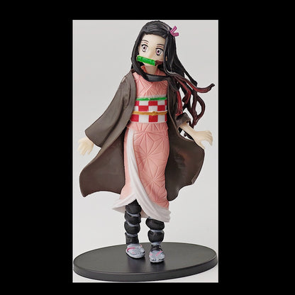 Anime Demon Slayer Kimetsu no Yaiba Figure Kamado Tanjirou Action Figure Agatsuma Zenitsu Nezuko Warrior PVC Model Toys