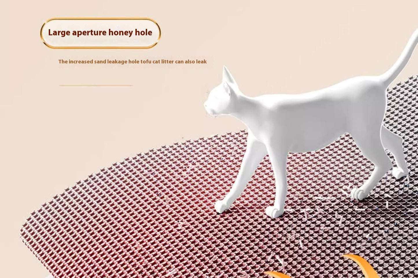 Tapete Higiênico Extra Grande para Gatos, Impermeável, Dupla Camada, Antiderrapante, Lavável, Protetor de Chão, Retentor de Areia para Caixa de Areia