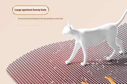 Tapete Higiênico Extra Grande para Gatos, Impermeável, Dupla Camada, Antiderrapante, Lavável, Protetor de Chão, Retentor de Areia para Caixa de Areia