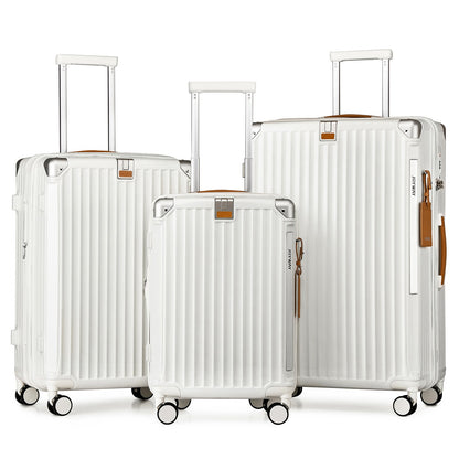 Conjuntos de Bagagem Joyway 3 Peças, Malas Expansíveis com Porta-Copos Inteligente e Porta USB, Malas Rígidas de Bordo e Despachadas com Cadeado TSA