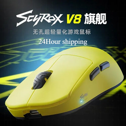 Scyrox V8 36g Ultra-Light Wireless Gaming Mouse Tri-Mode 30000DPI PAW3950 Sensor RGB Macro FPS Esports Lightweight Mouse Gifts