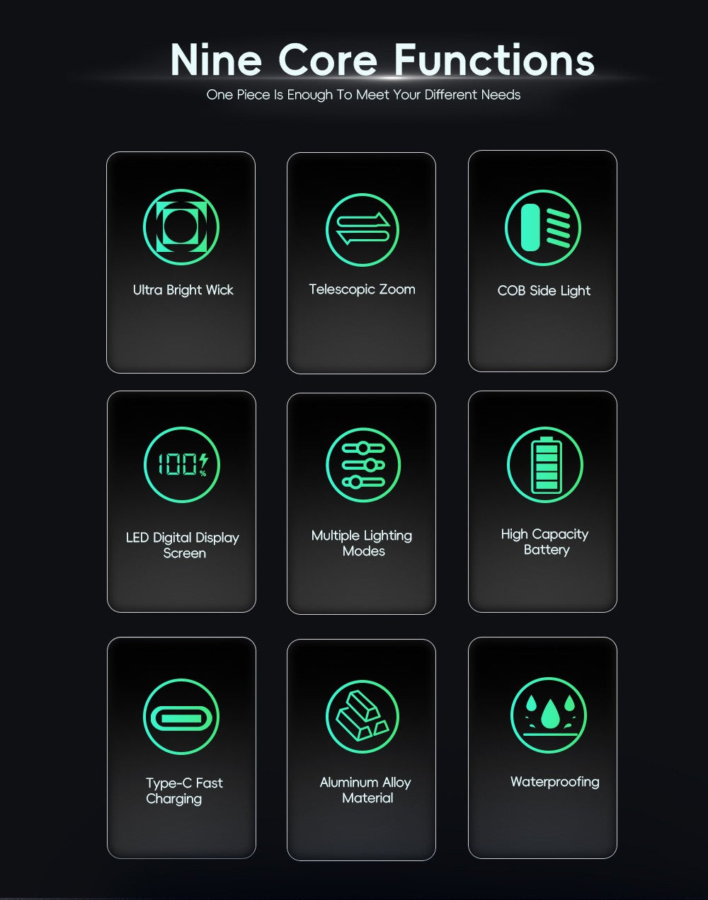 Super Bright Spotlight Long Range LED Flashlight With 26800 Parallel Battery Rechargeable Lamp Tactical Torch Waterproof Lantern