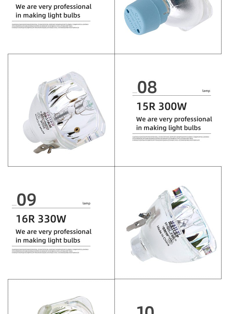 Stage Light 200W 5R / 7R 230W Metal Halide Lamp Moving Beam Lamp 230 Beam Platinum Metal Halogen Lamps Follow Spot
