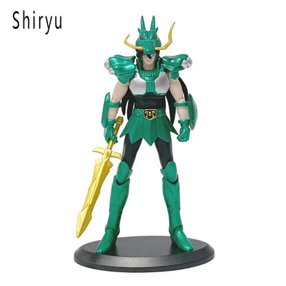 Saint Seiya Action Figurine Ikki Hyoga Seiya Shiryu Standing Myth Cloth Knights of The Zodiac Figures Model Toys Children's Gift
