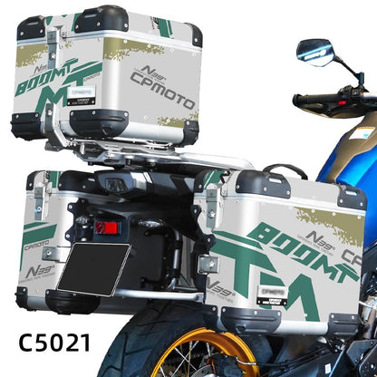 Adesivos de Motocicleta BIKE GP para CFMOTO 800MT N39° Conjunto de Adesivos Decorativos para Caixa de Ferramentas de Alumínio Baú de alumínio