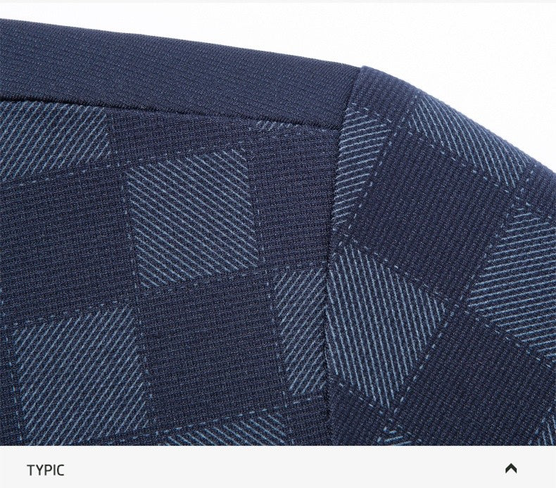 BROWON Polo Shirts for Man Autumn Business Slim Fit Long Sleeve T Shirt Men 2025 New Casual Loose Pullover Plaid Men Tops & Tees