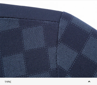 BROWON Polo Shirts for Man Autumn Business Slim Fit Long Sleeve T Shirt Men 2025 New Casual Loose Pullover Plaid Men Tops & Tees