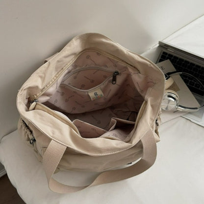 Stylish Nylon Canvas Shoulder Bag for Women Spacious Top Handle Bag Tote Casual  Comfortable and Versatile Texture Commuter Bag