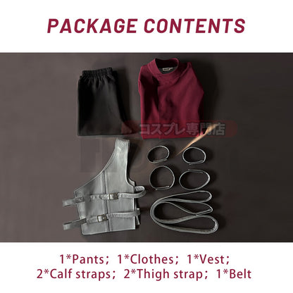 HOLOUN Anime Gaara Cosplay Costume Coat Pants Vest Belt Animation Convention Halloween Christmas Gift