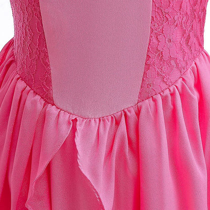 Kids Rosalina Peach Princess Dress Girls Halloween Disguise Cosplay 2026 New Movie Costume Birthday Vestido Halloween Carnival