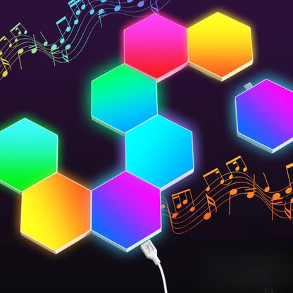 Hexagon Wall Lights, Smart LED Light Panels with App & Remote, DIY Room Decor for Autism, Game Room Decor, Party, Gifts, 12 Pack