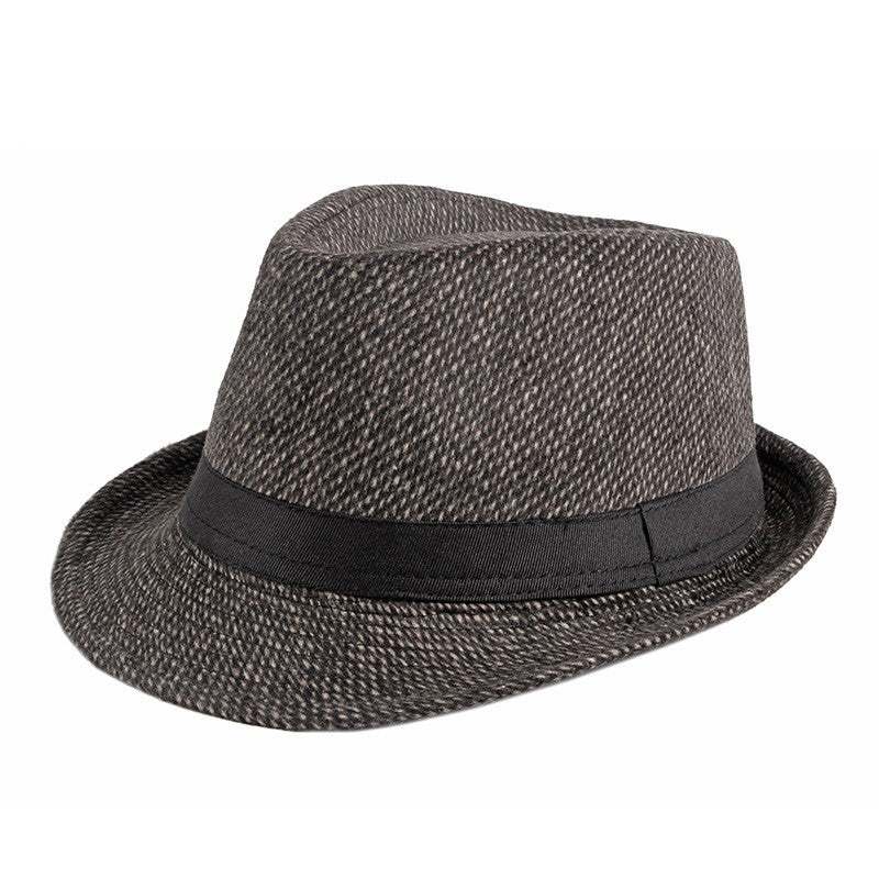 Chapéu de Lã para Casamento Primavera Verão para Homens de Meia-Idade, Casal, Moda Outono Inverno, Festa Xadrez, Design de Luxo, Chapéu Jazz Fedora para Mulheres