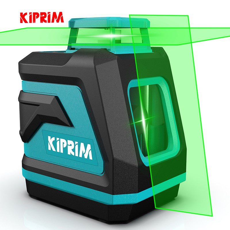 Kiprim Nível a Laser 2 Linhas/5 Linhas Nível de Nivelamento Automático 360 Ferramenta de Construção Equipamento de Luz Verde Laser Profissional Cruzado