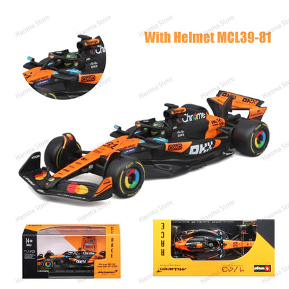 Bburago 1:43 F1 BWT Alpine Modelo Com Capacete 2025 Miniatura de Liga Carro de Corrida de Fórmula Brinquedo MCL39 W16 SF25 RB21 Japonês