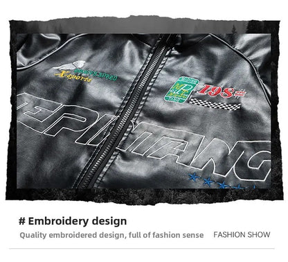 Casual Loose Men's Motorcycle Jacket Street Style Trendy Brand Spring Hot Sale Of The Season New High Street Fashion Couple's To