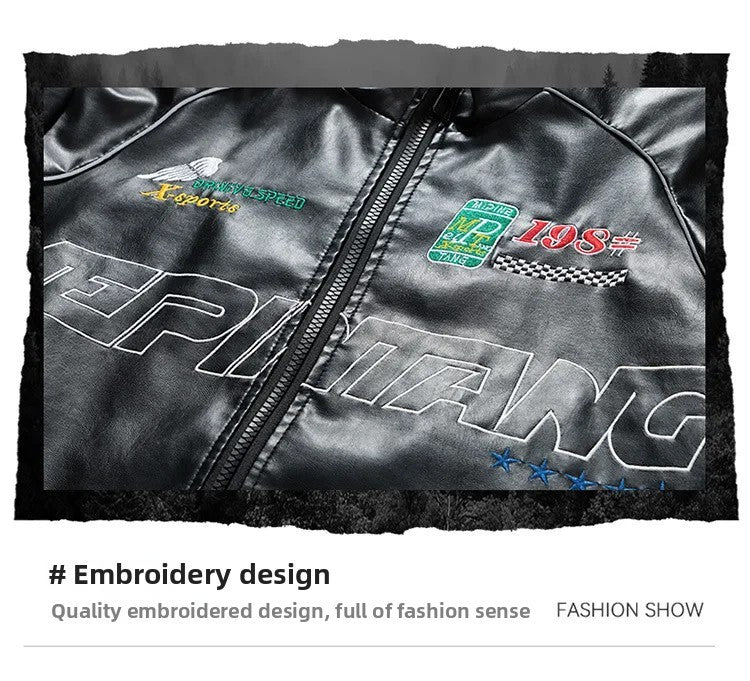 Casual Loose Men's Motorcycle Jacket Street Style Trendy Brand Spring Hot Sale Of The Season New High Street Fashion Couple's To