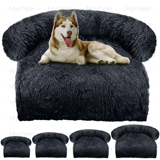 Manta lavável Capa de sofá Cama grande para cães Sofá de pelúcia para cães e gatos Sofá almofada de pelúcia quente para cães e gatos. Inverno