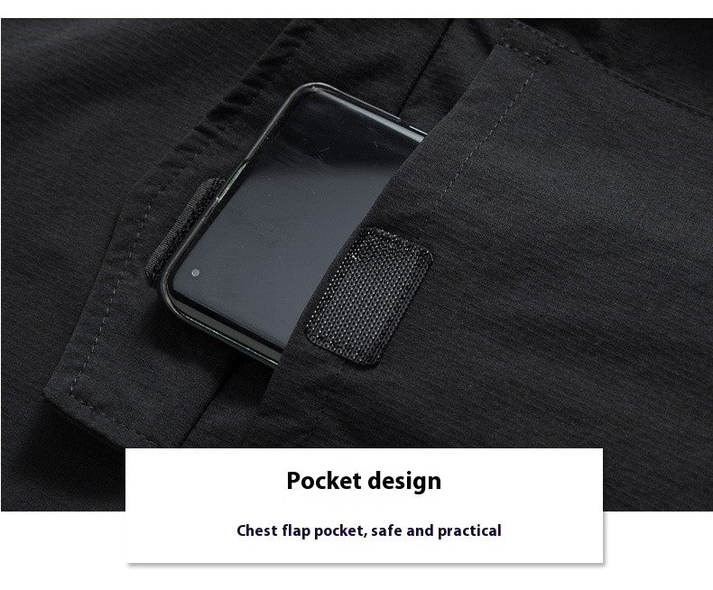 Summer Men Casual Breathable Long Sleeve Shirts Mens Military Cargo Multi-Pocket Shirt Man Outdoor Safari Work Shirt Blouses Top