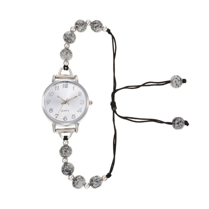 Fashionable trend simple luxury round plate pointer style bracelet ladies watch
