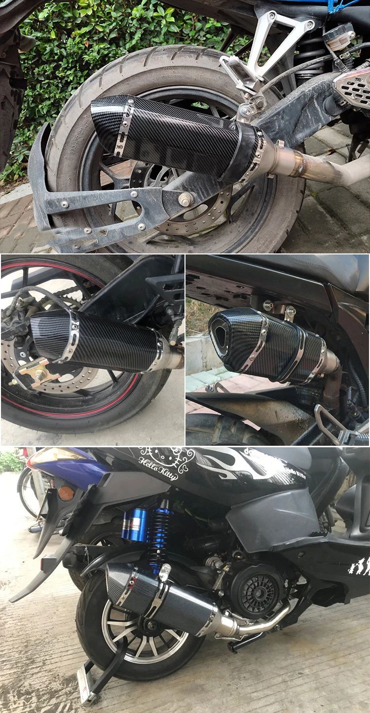 51mm Escape Moto Tube Motorcycle Exhaust Muffler