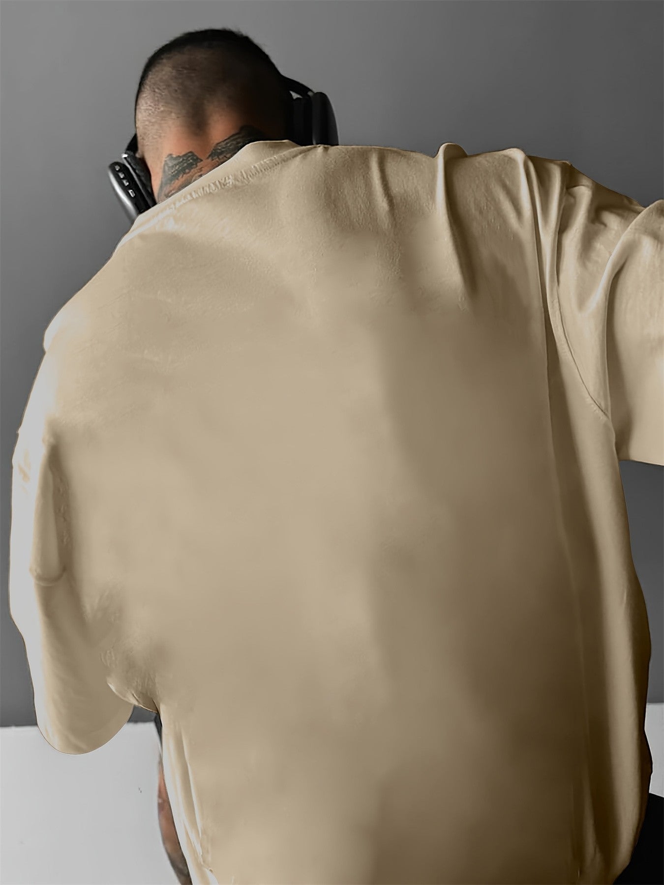 Summer men's 100% cotton comfortable casual wide plus size prediction for future letter printed round neck short sleeved T-shirt