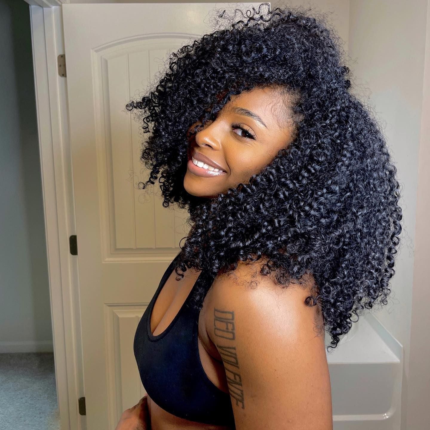 12A Small Spirals Curly Crochet Human Hair Extensions Deep Pixie Curls Crochet Hair Pre Separated Knotless For Braiding Twist