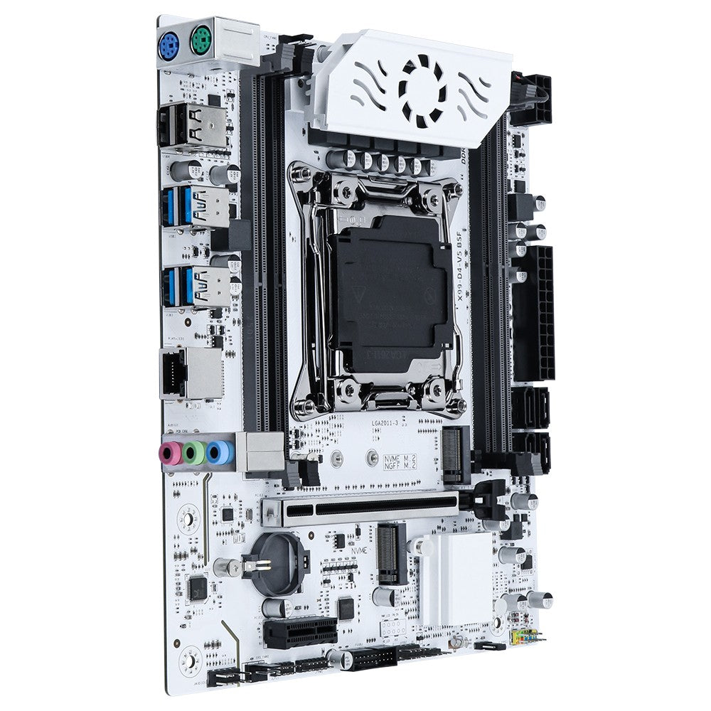 Placa Mãe SOYO X99 DDR4 LGA2011-3 com slot M.2 Suporta Chipset C612 Dual channel DDR4 SATA 3.0 Cooler Branco Reforçado