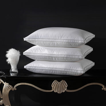 100% Real Goose Down Pillow 95% Fill Power 750+ FP 1200TC - Queen King Standard Size Pillow Down