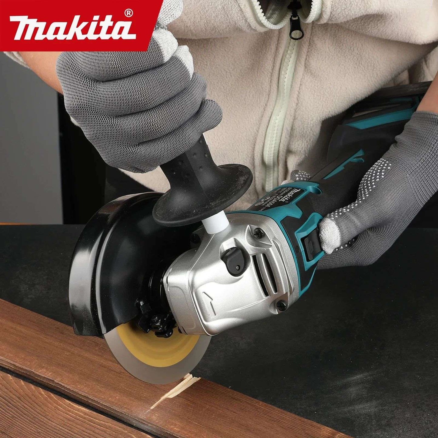 Esmerilhadeira Angular a Bateria de Lítio Makita DGA504 18V 6.0Ah 125mm Brushless