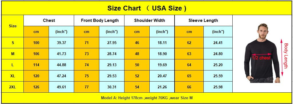 Men's 100% Merino Wool Base Layer 240G Shirt Thermal Top Warm Wicking Breathable Anti-Odor Underwear Warm Base Layer Clothing