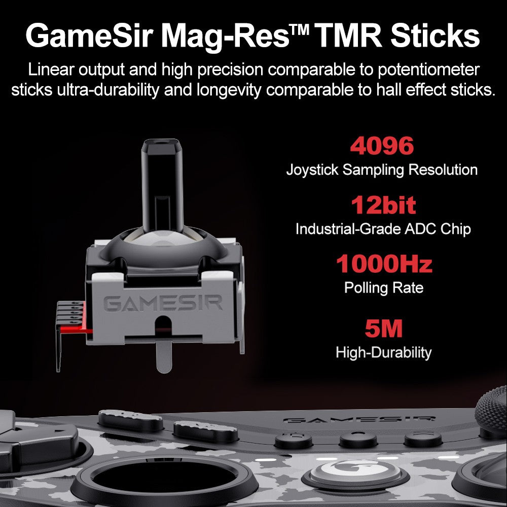 GameSir Tarantula Pro PC Gamepad for Nintendo Switch 2/1 Steam iOS Android Game Controller Hall Effect Sticks NFC ABXY Switching