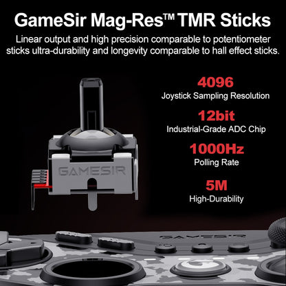 GameSir Tarantula Pro PC Gamepad for Nintendo Switch 2/1 Steam iOS Android Game Controller Hall Effect Sticks NFC ABXY Switching