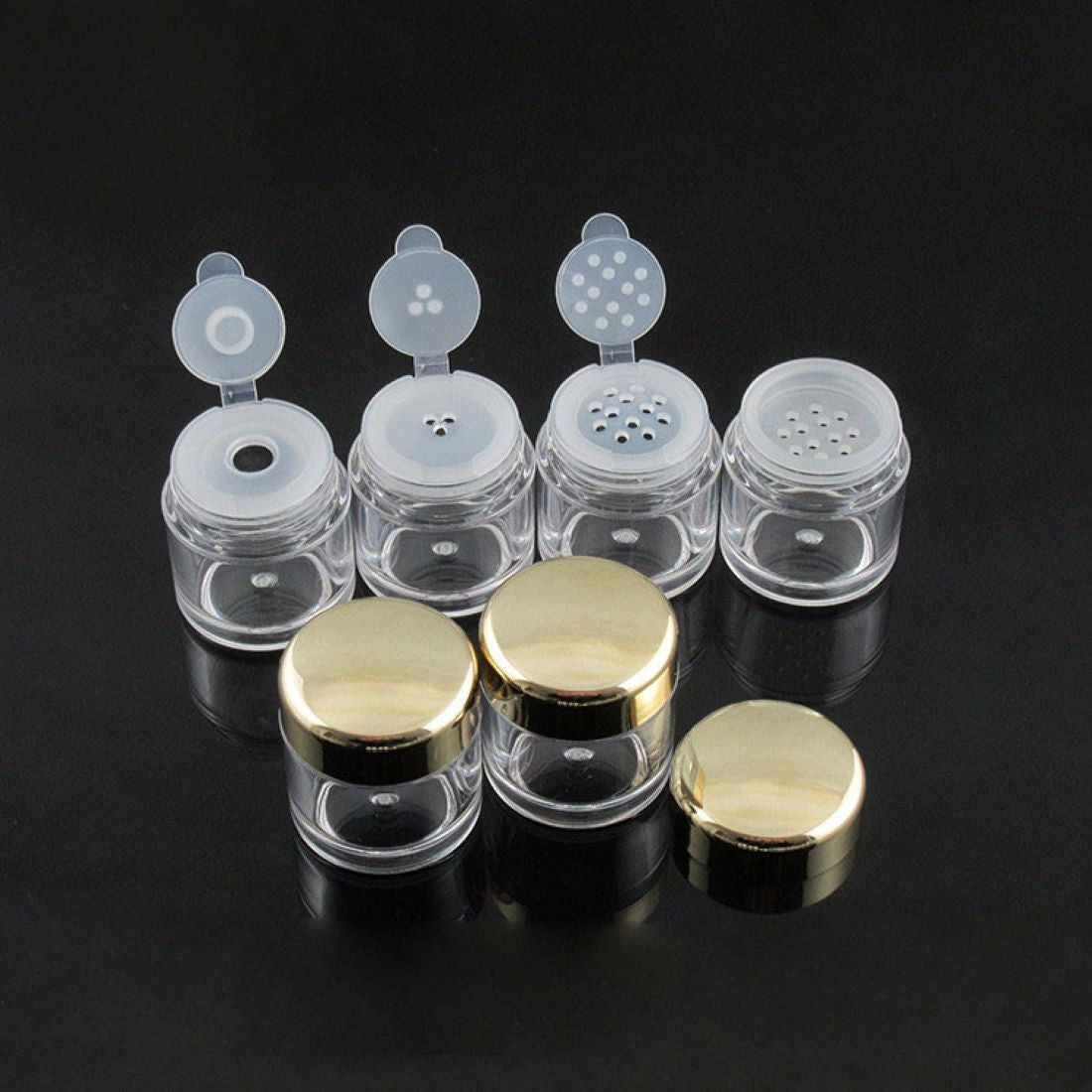 5G Empty Cosmetic Sifter jars Loose Powder Container Screw Lid DIY Makeup Tools Refillable Bottles