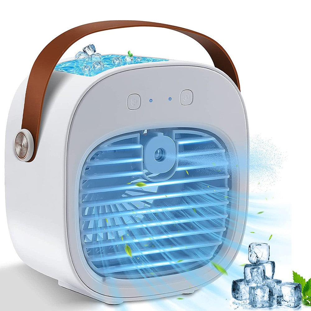 Ar Condicionado Portátil Recarregável Mini Ventilador de Ar Condicionado Pessoal Sem Fio para Quarto e Camping