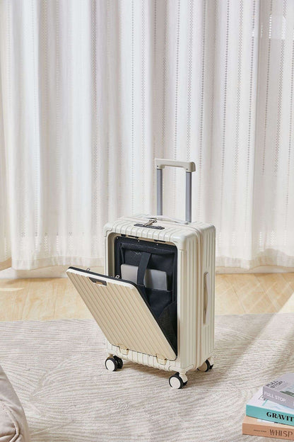 New multifunctional luggage with front opening 20 inch password travel case 26 inch men's and women's large capacity luggage wit